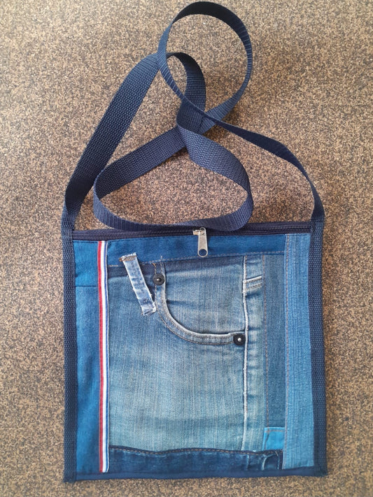 Bolso bandolera en Jean